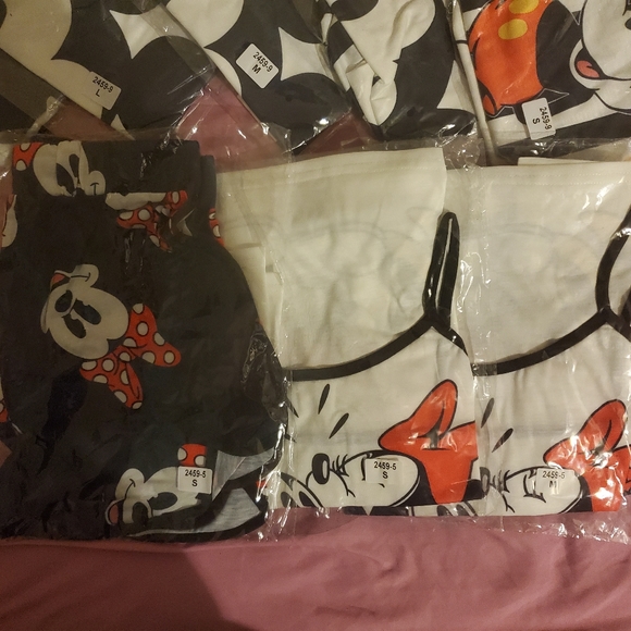 Sexy and Comfy Minnie and Mickey Mouse Pajama Set - Picture 7 of 8